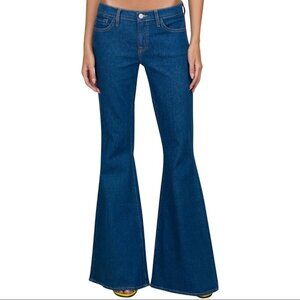 7 For All Mankind Denim Cotton Flared Jeans Blue 25 NWT